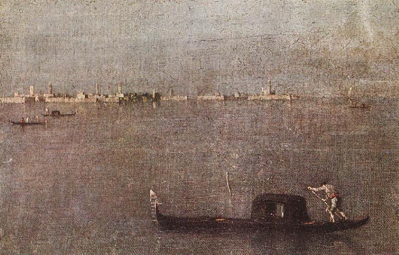 GUARDI, Francesco Gondola in the Lagoon dfhg France oil painting art